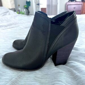 Fergalicious solid black ankle bootie